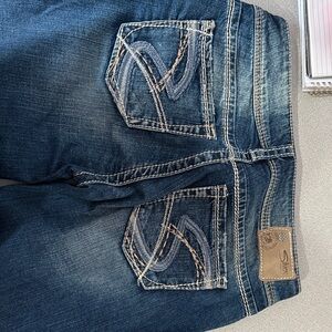 Silver Jeans Women's Dark Blue Skinny Jeans